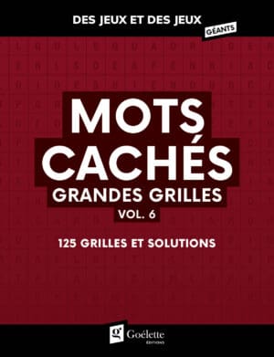 Des jeux et des jeux géants - Mots cachés grandes grilles vol. 6