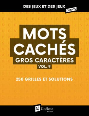 Des jeux et des jeux géants - Mots cachés gros caractères vol. 9