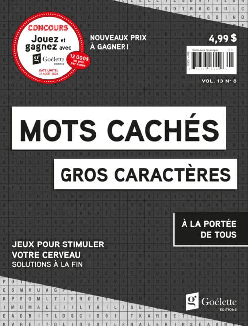 Gros caractères – Mots cachés V13 N8