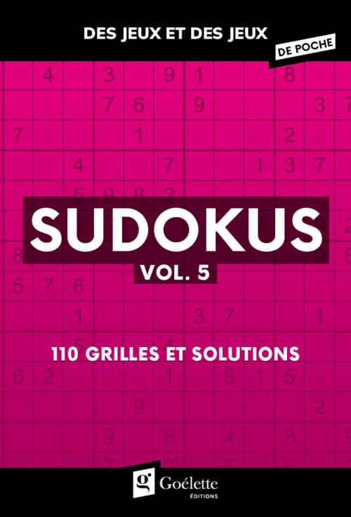 Des jeux et des jeux de poche – Sudokus vol.5