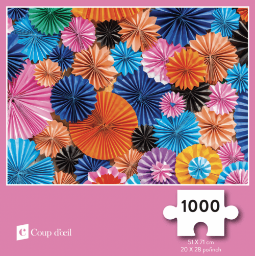 Casse-tête 1000 morceaux – Fleurs colorées