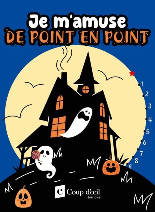 Halloween – Je m&rsquo;amuse – Point en point – Mini-tablette avec crayon
