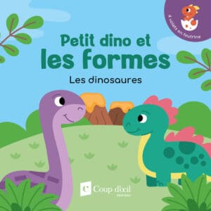 Soulève les volets en feutrine - Petit dino découvre les formes